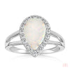White Fire Champagne Opal Ring